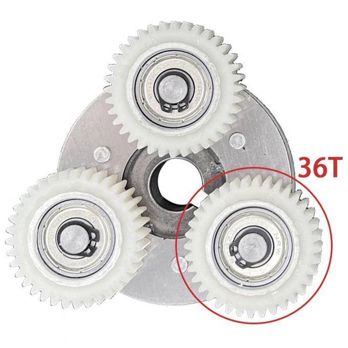 3 Pieces Durable Nylon Electric Bikes 36T Planetary Gears Kit, Outer