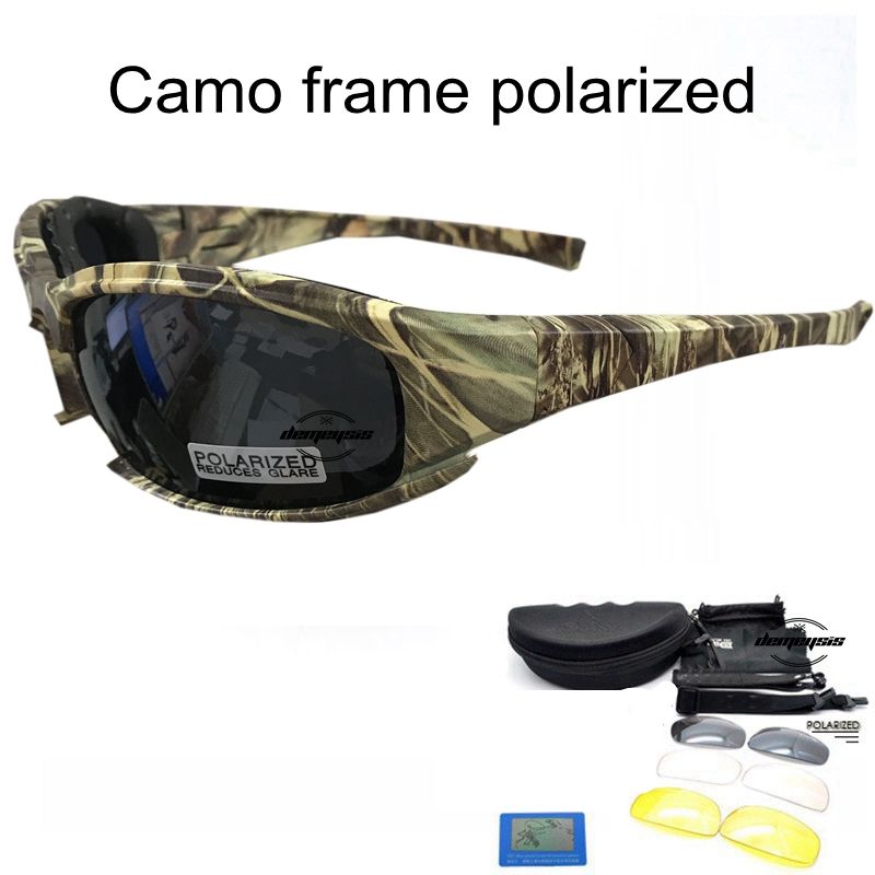 Airsoft Sunglasses Polarized Eyewear Hiking Glasses Combat Tactical Sport Outdoor Hunting UV400 Military Cycling Glasses Daisy