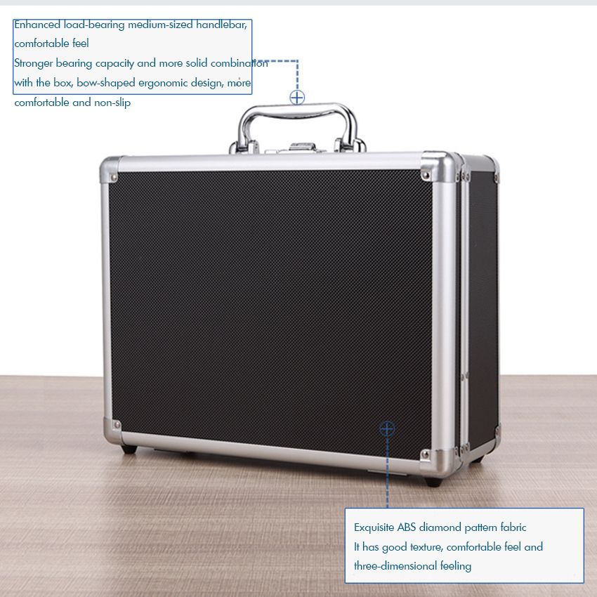 Aluminum Tool Holder Box Case Flight Briefcase With
