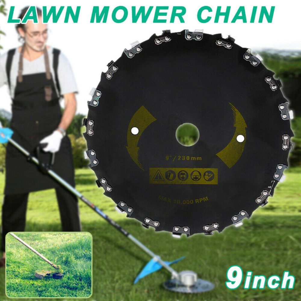 9 Inch Steel Lawnmower Head Trimmer Lawn Mower Parts 20-Disc Tooth Blade Brush Cutter GrWeed By Lawnmover Head Supplier