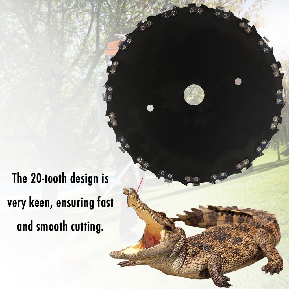9 Inch Steel Lawnmower Head Trimmer Lawn Mower Parts 20-Disc Tooth Blade Brush Cutter GrWeed By Lawnmover Head Supplier