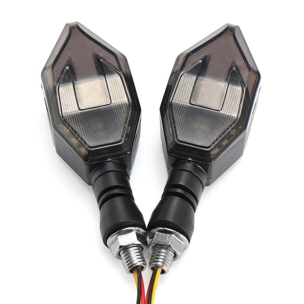 2 Pair Motorcycle Arrow LED Turn Signal Light Indicators Lamp For Harley For Suzuki （yellow Red）