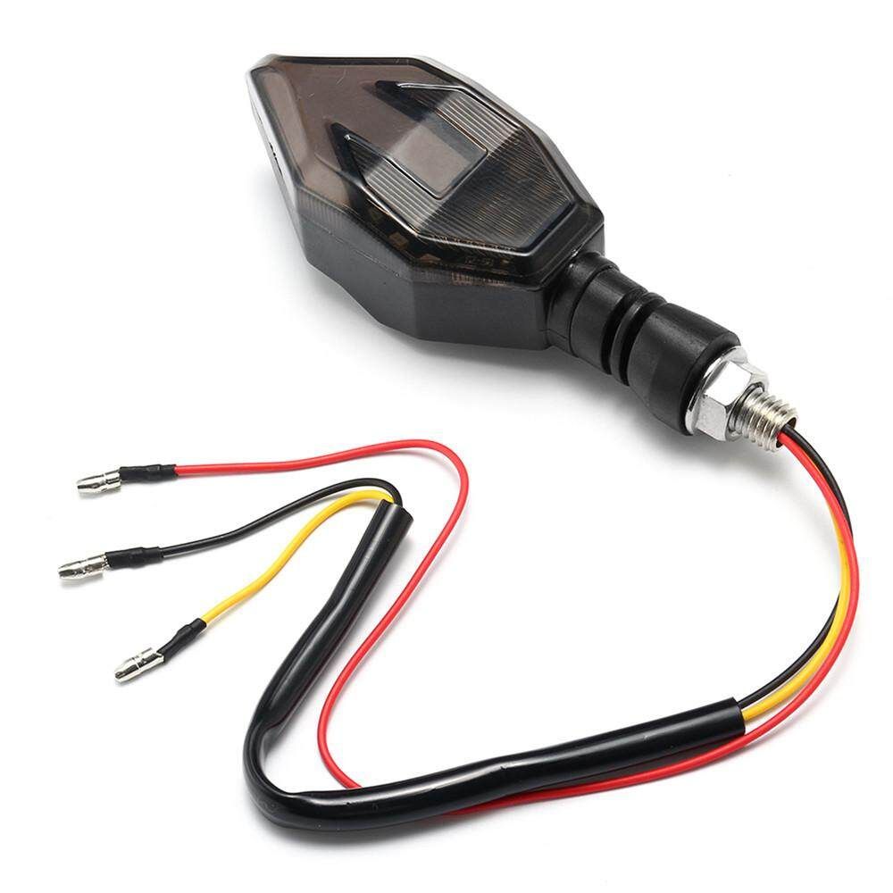 2 Pair Motorcycle Arrow LED Turn Signal Light Indicators Lamp For Harley For Suzuki （yellow Red）