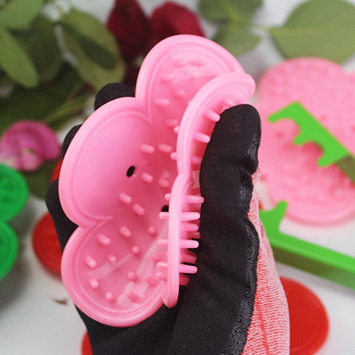 2Pcs Thorn Remove Pad Gardening Flower Thorn Pink