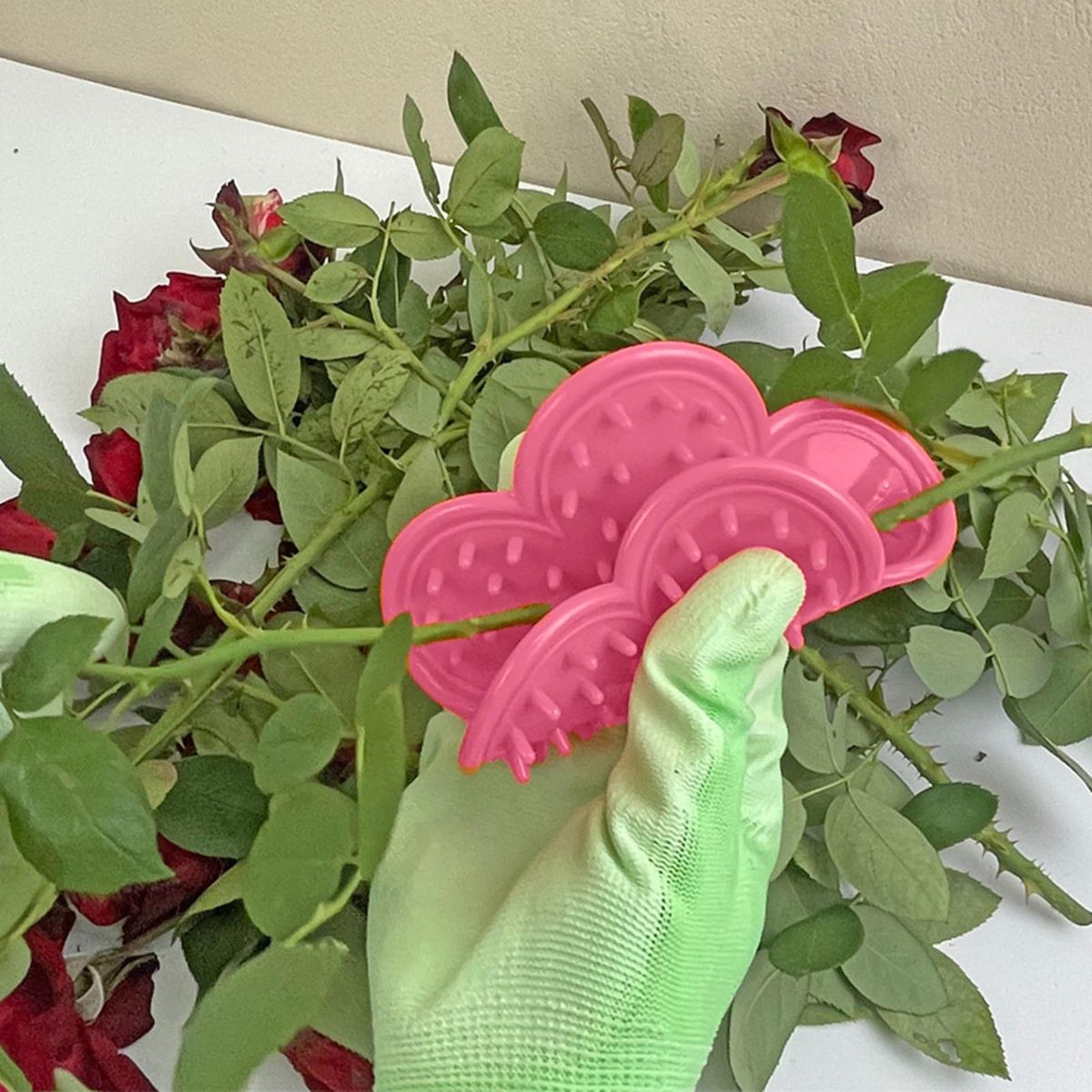 2Pcs Thorn Remove Pad Gardening Flower Thorn Pink