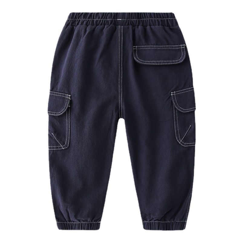 100% Cotton Kids Boys Casual Pants-Green
