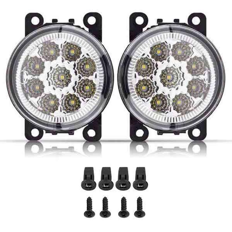 2PCS Car Fog Lamps Lighting for Ford Explorer Transit Focus Fusion for Honda Crosstour CR-V for Nissan Suzuki Renault Peu 990E0-65J36-000/4F9Z-15200-AA/33900-STK-A11