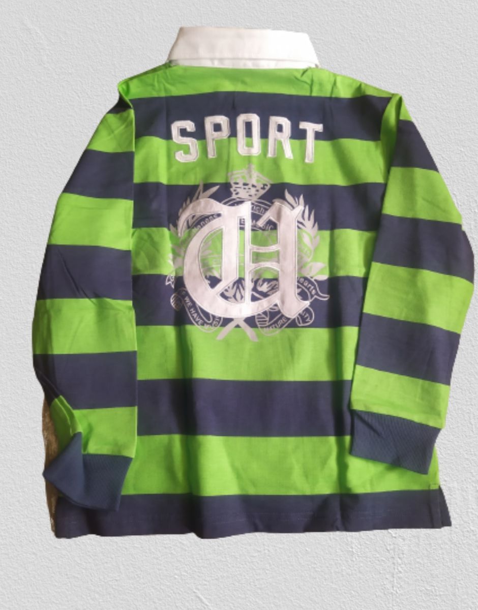 Boy's Cotton Longsleeve Polo Shirt