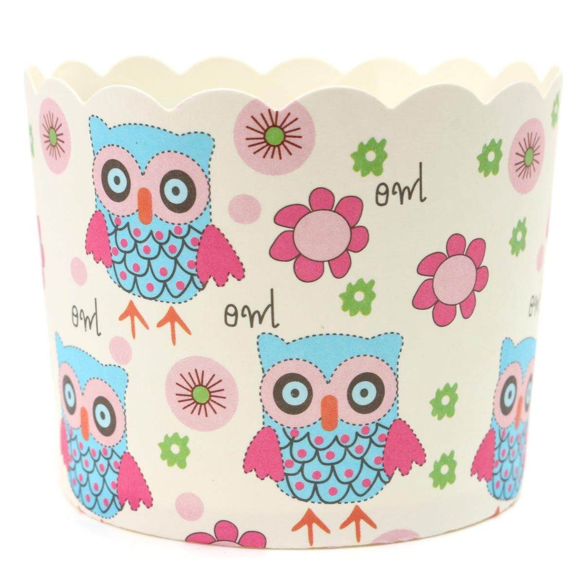 50 Pcs Hard Matte Cup Cake Cups Three