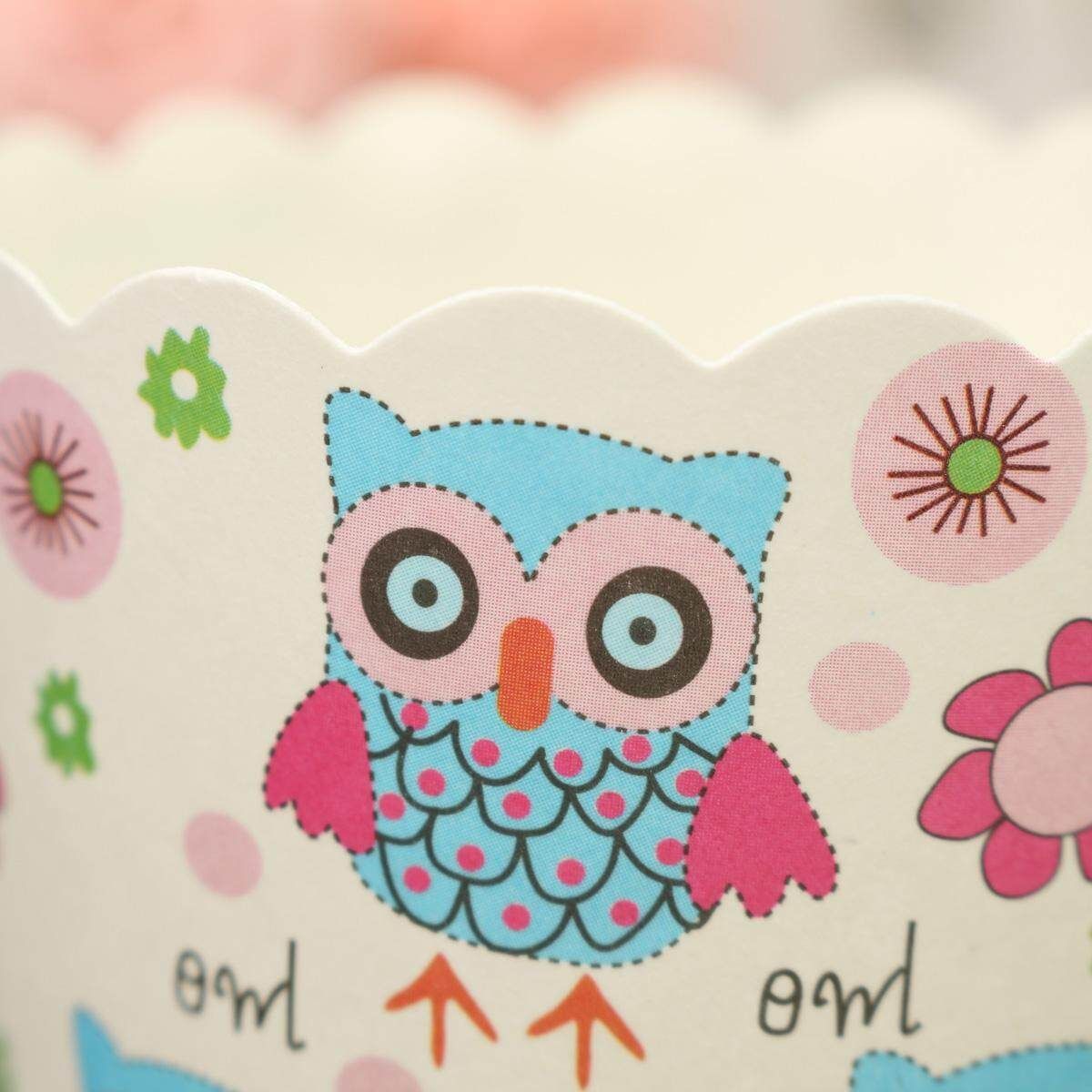 50 Pcs Hard Matte Cup Cake Cups Three