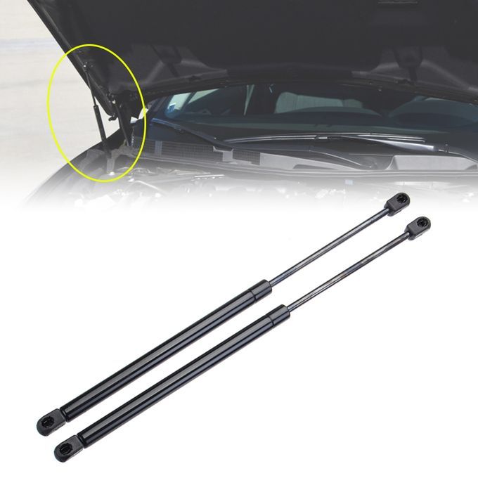 2Pcs Car Carbon Steel Front Hood Lift Support Shock-Black