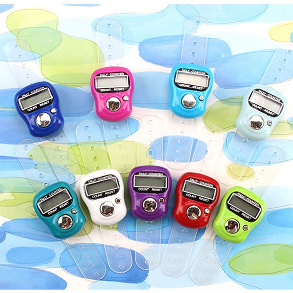 LCD Electronic Finger Hand Ring Knitting Row