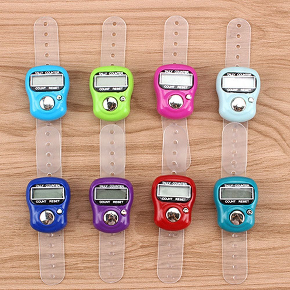 LCD Electronic Finger Hand Ring Knitting Row