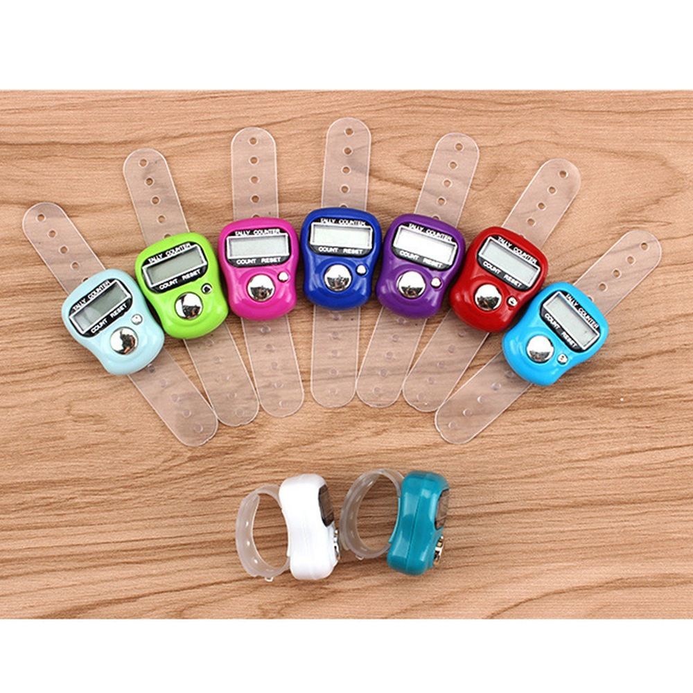 LCD Electronic Finger Hand Ring Knitting Row