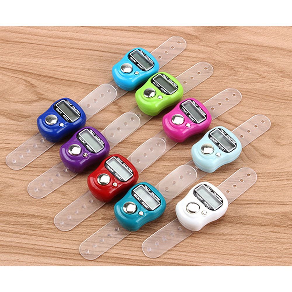LCD Electronic Finger Hand Ring Knitting Row