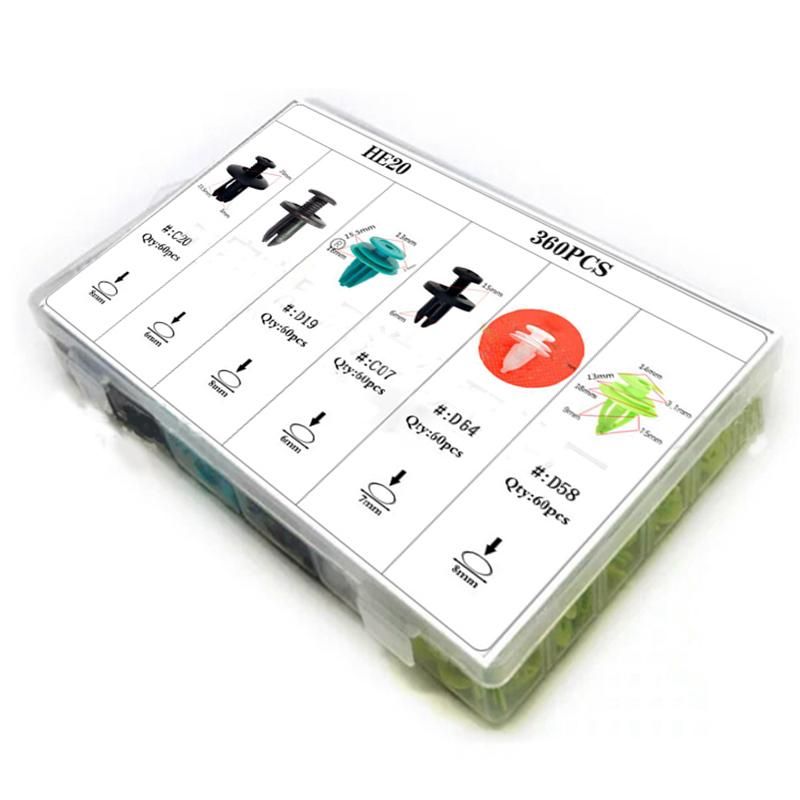 360 Pcs Car Body Retainers Car Door Card Panel Trim Push