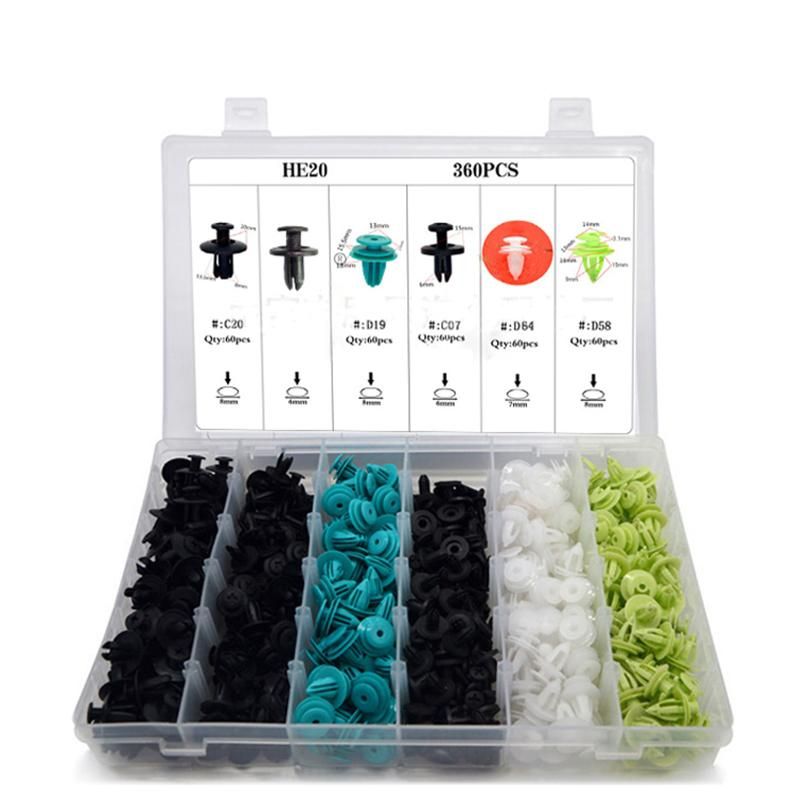 360 Pcs Car Body Retainers Car Door Card Panel Trim Push
