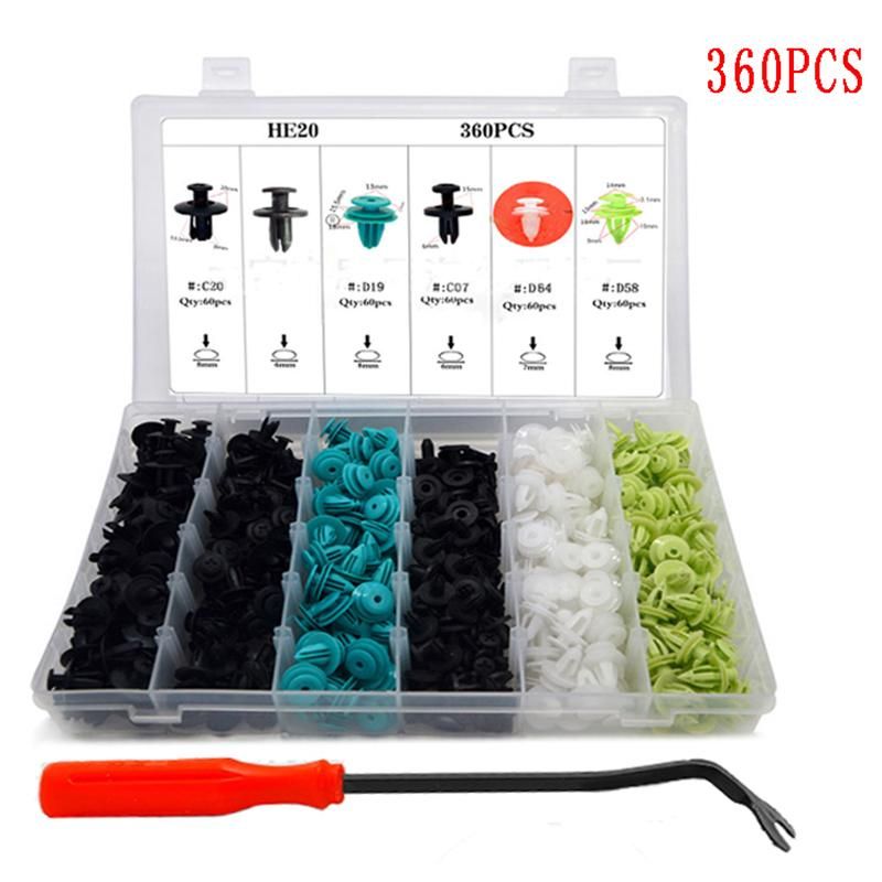 360 Pcs Car Body Retainers Car Door Card Panel Trim Push