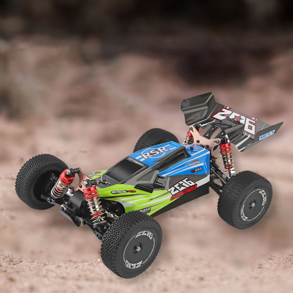 Toy Vehicle Good Grip Shock Absorber Remote Control Car Blue