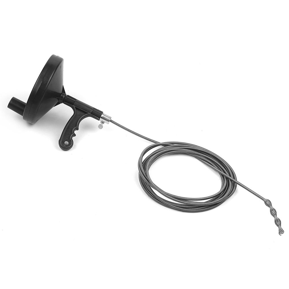 Cable Auger Plumber's Snake Flexible Steel Cable With Spool