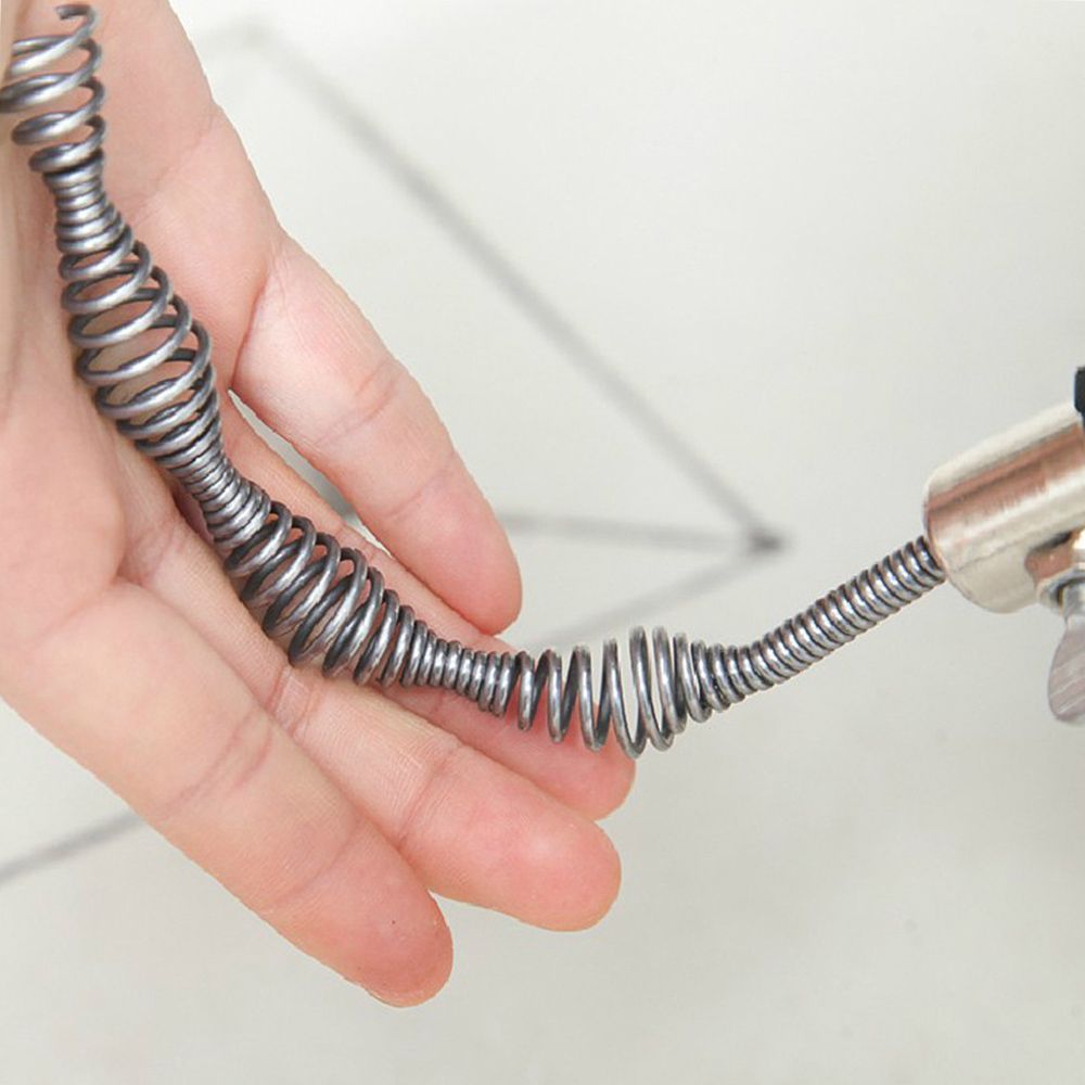Cable Auger Plumber's Snake Flexible Steel Cable With Spool