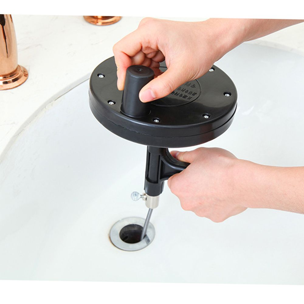 Cable Auger Plumber's Snake Flexible Steel Cable With Spool