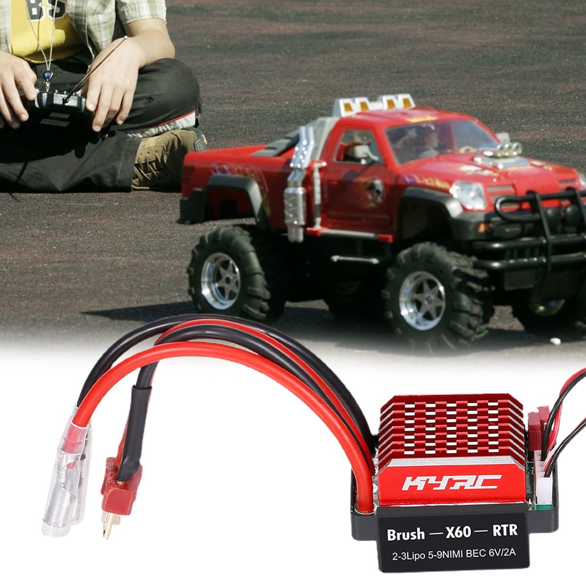 Motor Brush Controller HSP HPI ESC Motor Speed Brush Controller Black