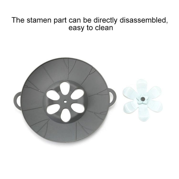 Silicone Flower Ll-proof Pot Lid, Size: 29cm Large Yellow