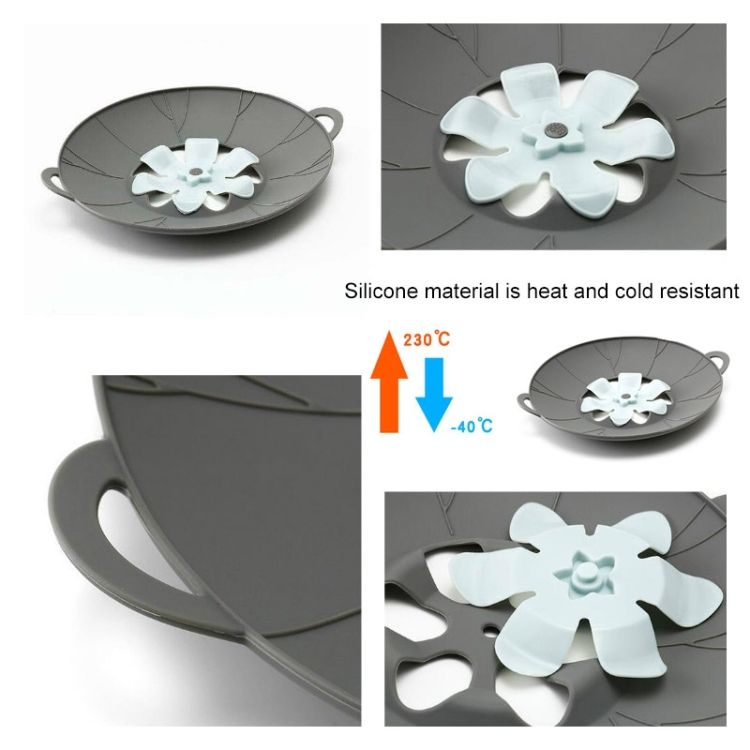 Silicone Flower Ll-proof Pot Lid, Size: 29cm Large Yellow