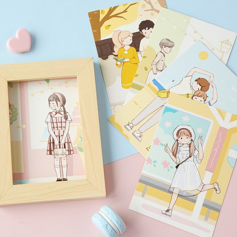 30 Pcs Set Perfect Sweet Love Postcard DIY Journal