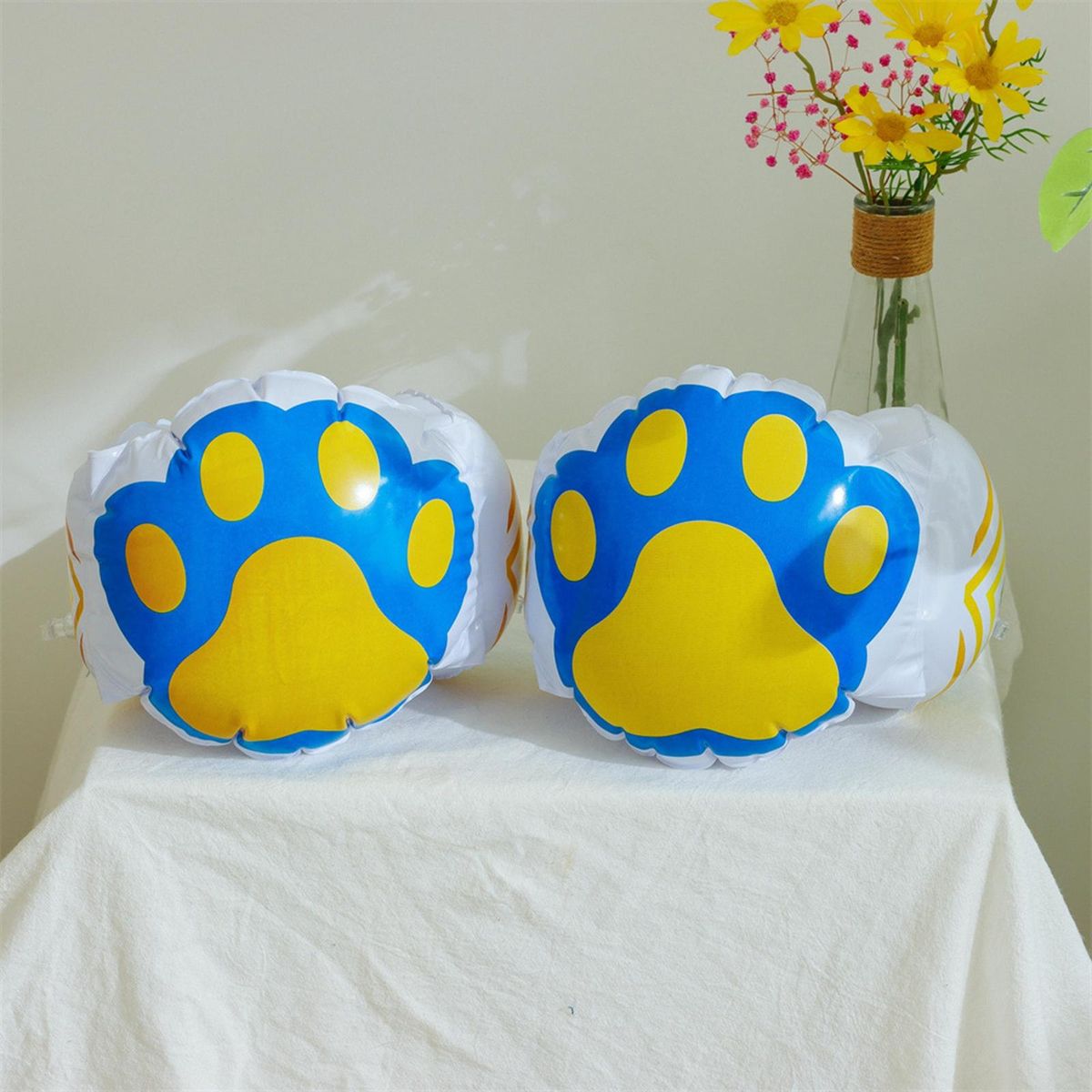 Inflatable Swimming Arm Ring Swimming Armbands Toddlers Pool Swim Paw