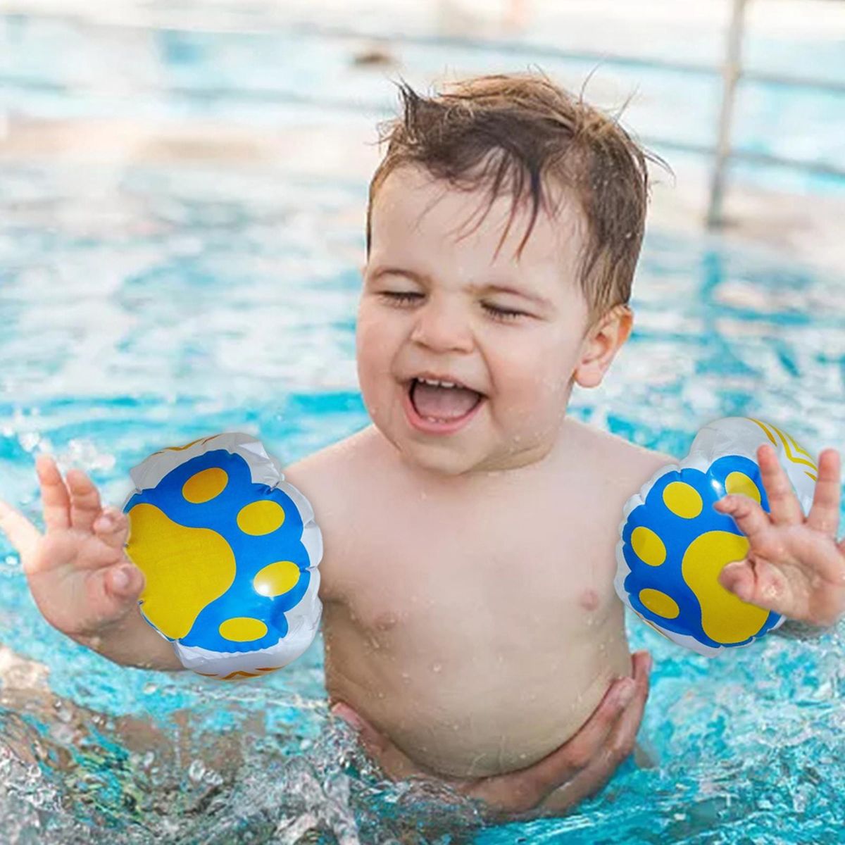 Inflatable Swimming Arm Ring Swimming Armbands Toddlers Pool Swim Paw