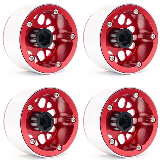 For S X10 Traxxas4 Trx-4 Remote  Limbing  Ar Aluminum Alloy Wheel Hub-black&red