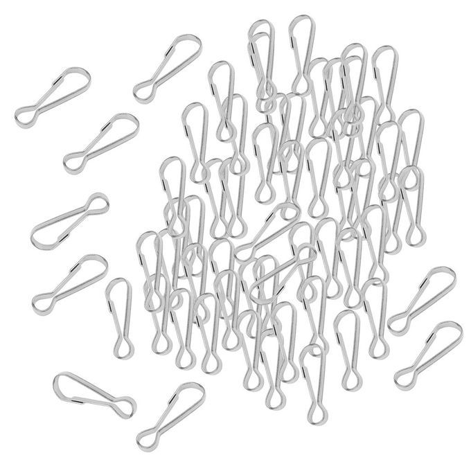 200Pcs/Set 304 Stainless Steel Clasp Mini Hanging Buckles Spring Snap
