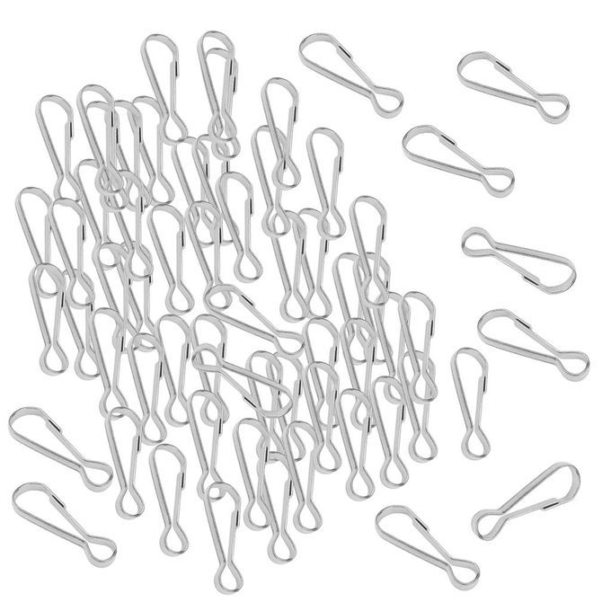 200Pcs/Set 304 Stainless Steel Clasp Mini Hanging Buckles Spring Snap