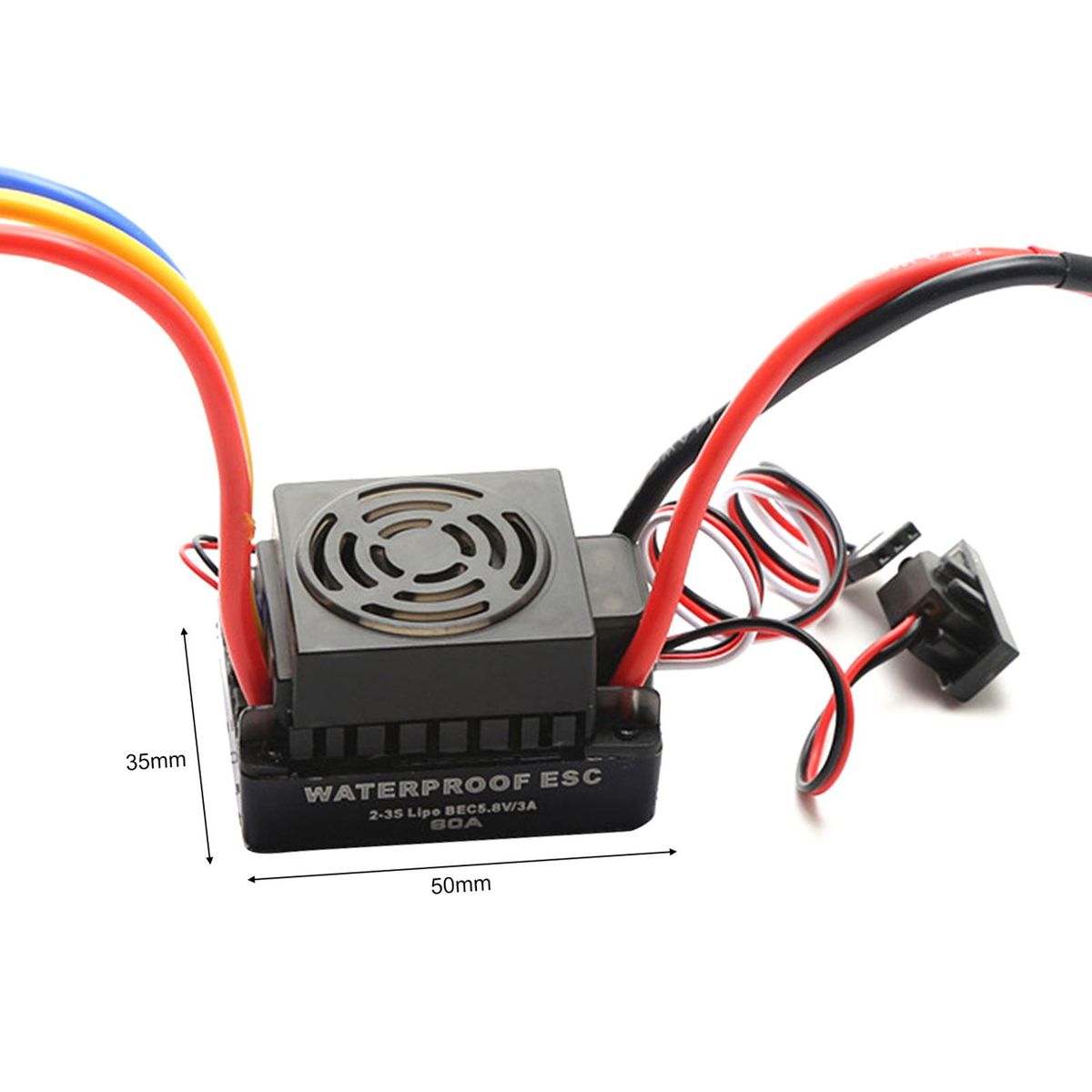 60A Brushless ESC Electronic Speed Controller T Plug 5.8V 3A BEC for 1/10 RC Car