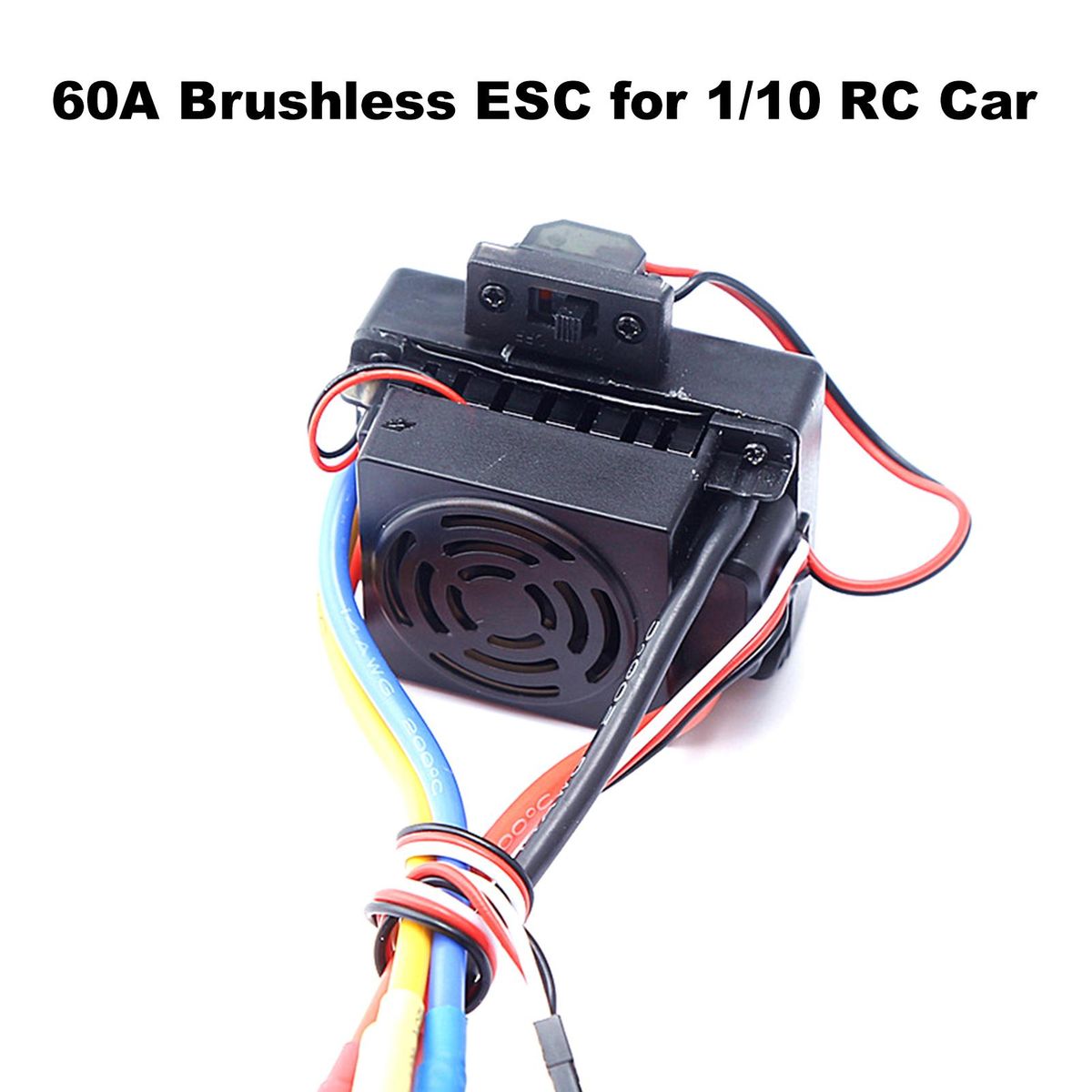 60A Brushless ESC Electronic Speed Controller T Plug 5.8V 3A BEC for 1/10 RC Car