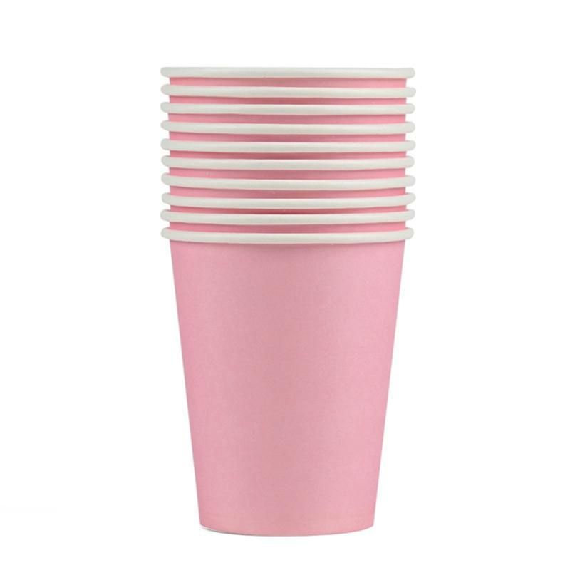 200Pcs Pure Colour Party Disposable Paper Cups Juice Cup