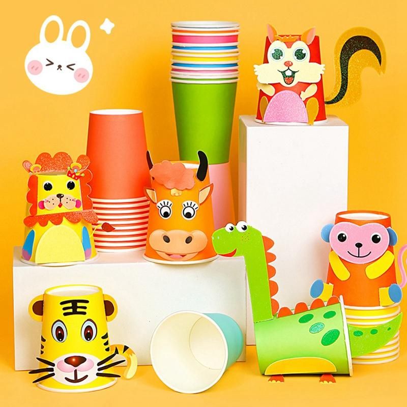 200Pcs Pure Colour Party Disposable Paper Cups Juice Cup