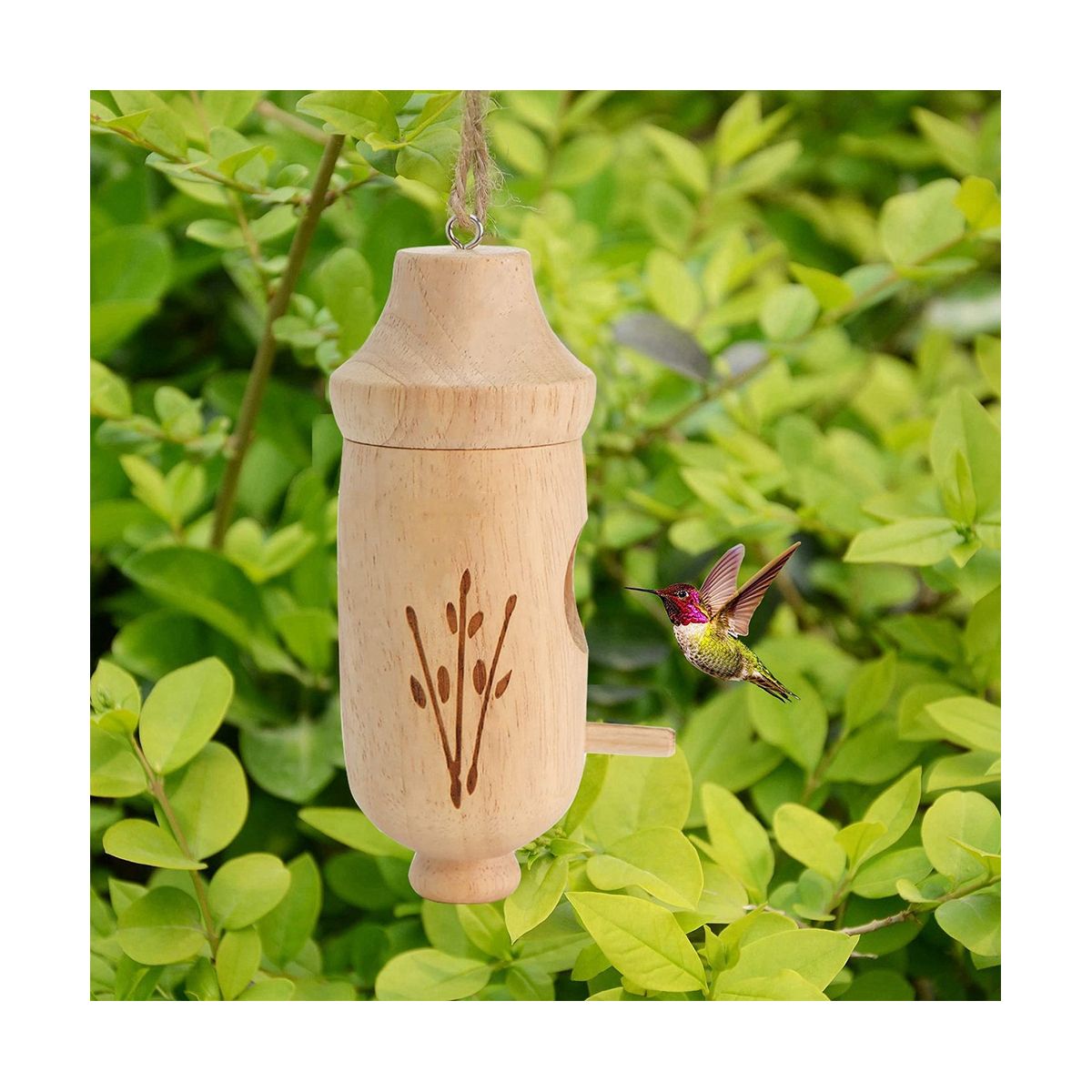 3Pcs Detachable Wooden bird Houses Bird Houses for Gardening