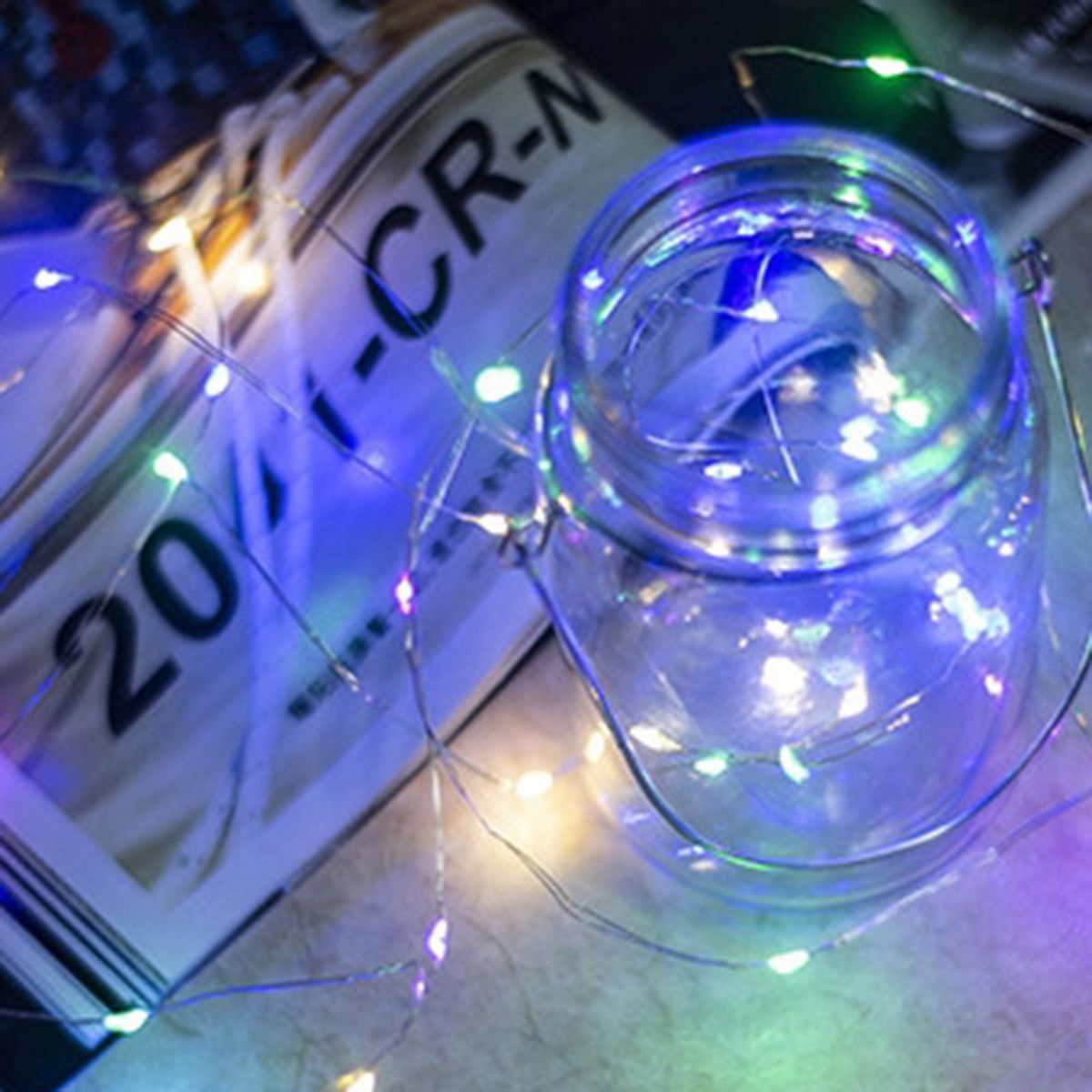 2Meters 20 LEDs Fairy String Light Twistable Bendable Foldable Decoration Lamp IP65 Water Resistance for Christmas Xmas Holiday Festival DIY Home Party Decoration Present Gift