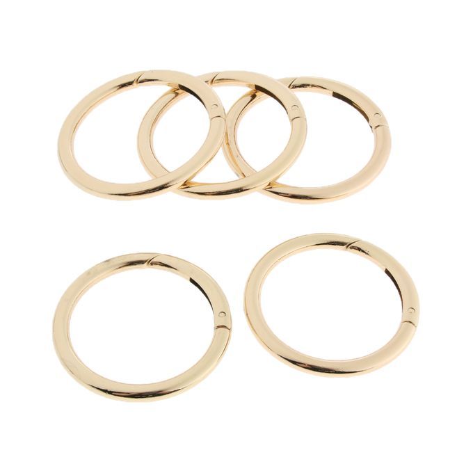5PCS 51mm Round Spring Snap Clip Hook DIY Accessories For Handbag