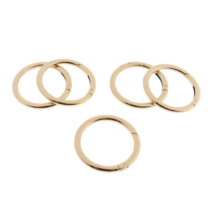 5PCS 51mm Round Spring Snap Clip Hook DIY Accessories For Handbag