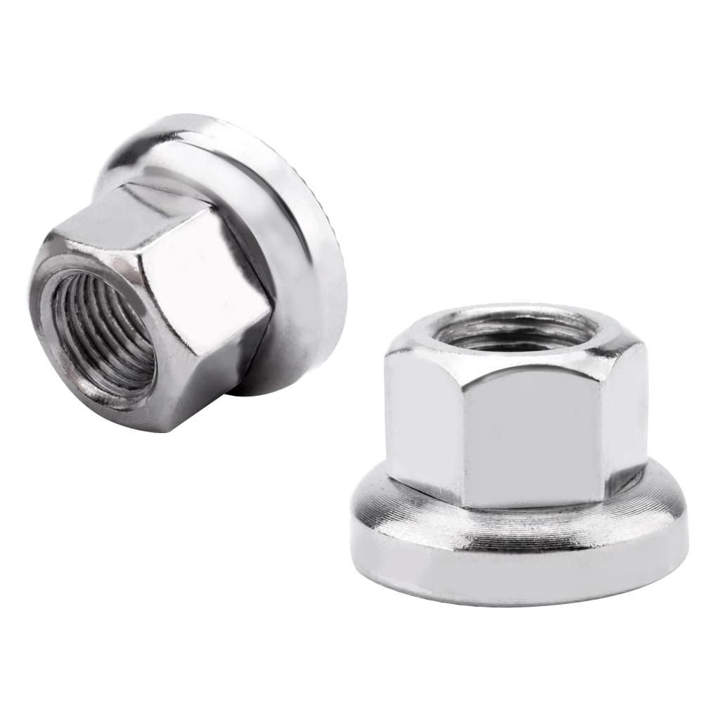 20pcs Stainless Steel Flange Nut M10 For Rear Hub MTB Road Bike Axle