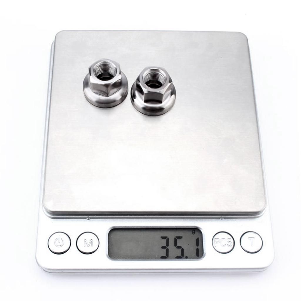 20pcs Stainless Steel Flange Nut M10 For Rear Hub MTB Road Bike Axle