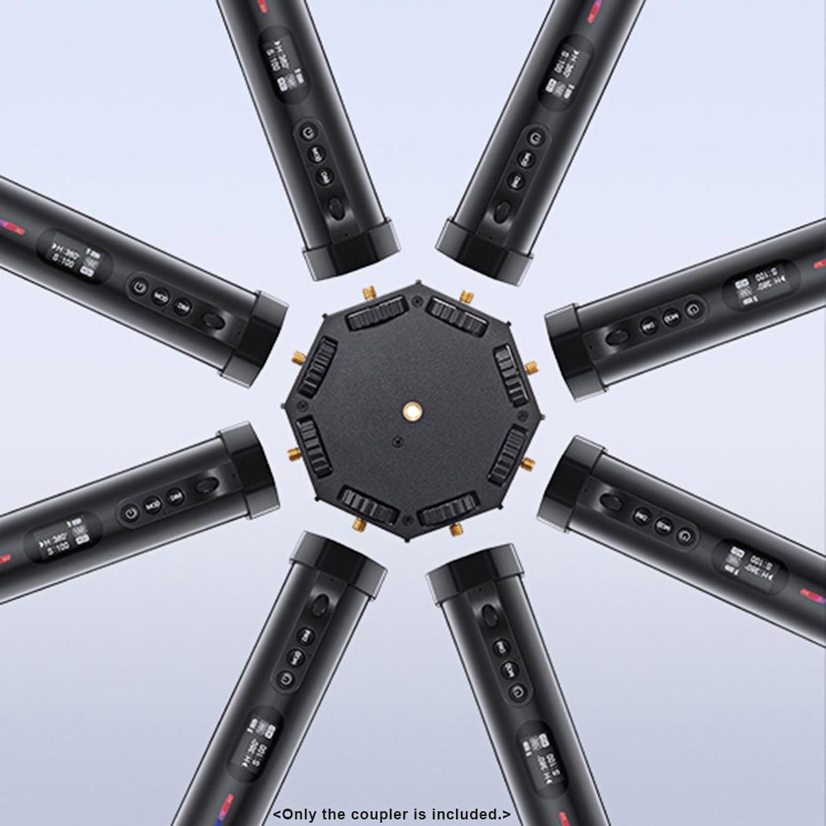 Godox TL-M8 8-Light Coupler Connector 1/4 Inch Screw Connection Easy Installation for Godox TL30 RGB Tube Lights