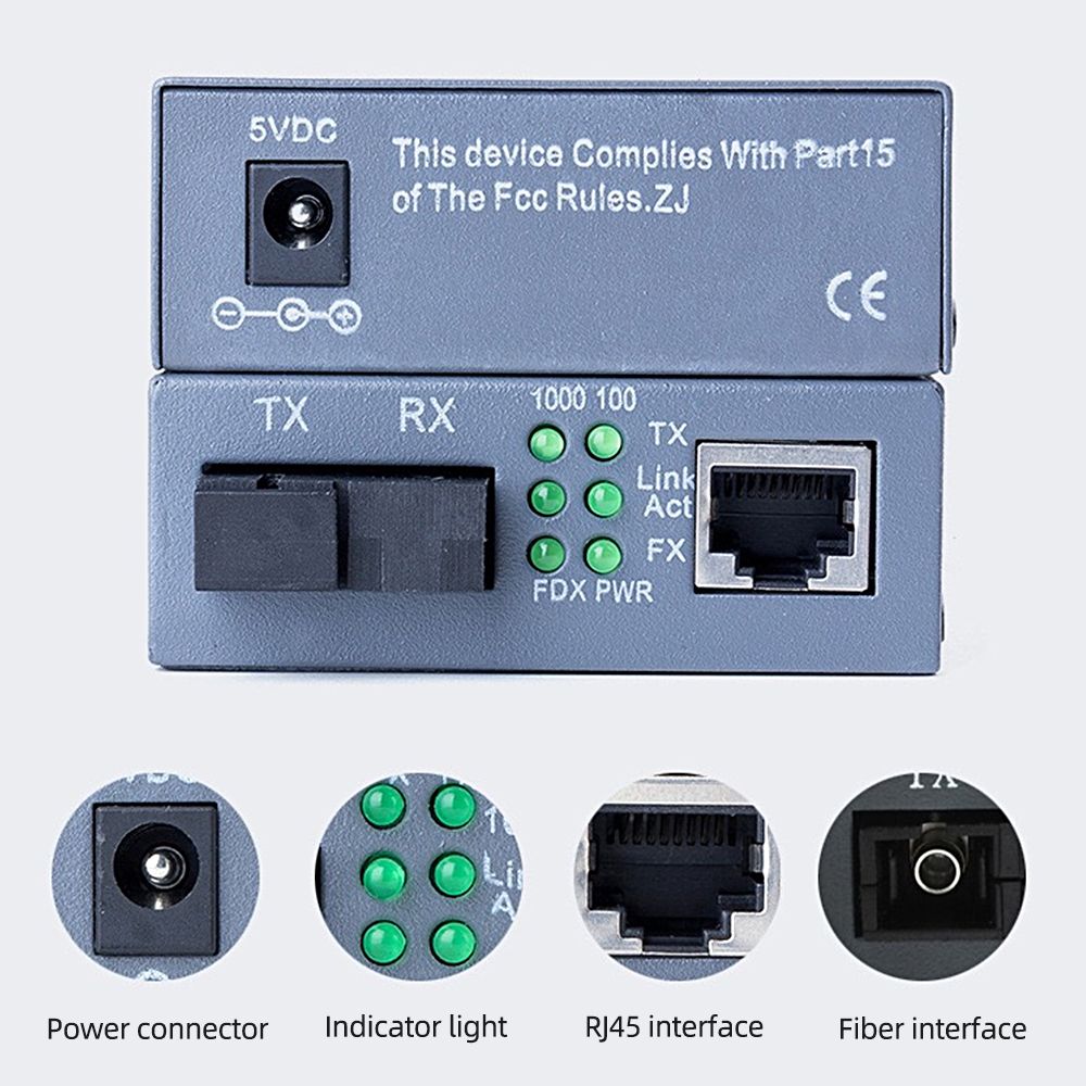 Gigabit Single-mode Single-fiber Optical Fiber Converter
