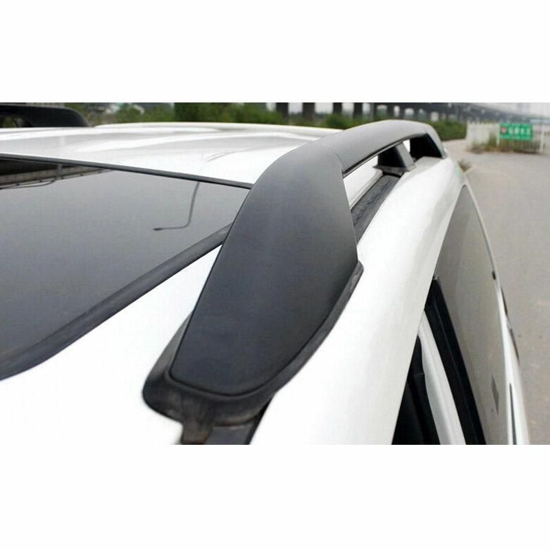 Roof Rack Rail End Cover, 4Pcs Roof Rack Cover Shell Cap Replacement for Toyota Land Cruiser Prado Fj120 2003 - 2007 2008 2009 Car Accessories Black