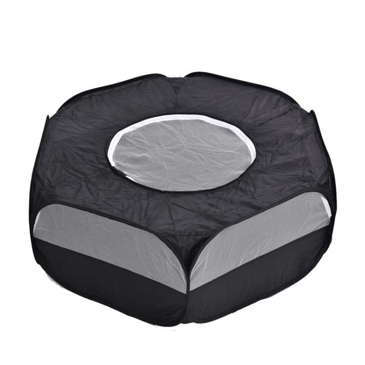 Pet Folded Fence, Specification： With Cover And Side Cloth ( With Cover And Side Cloth (Black)