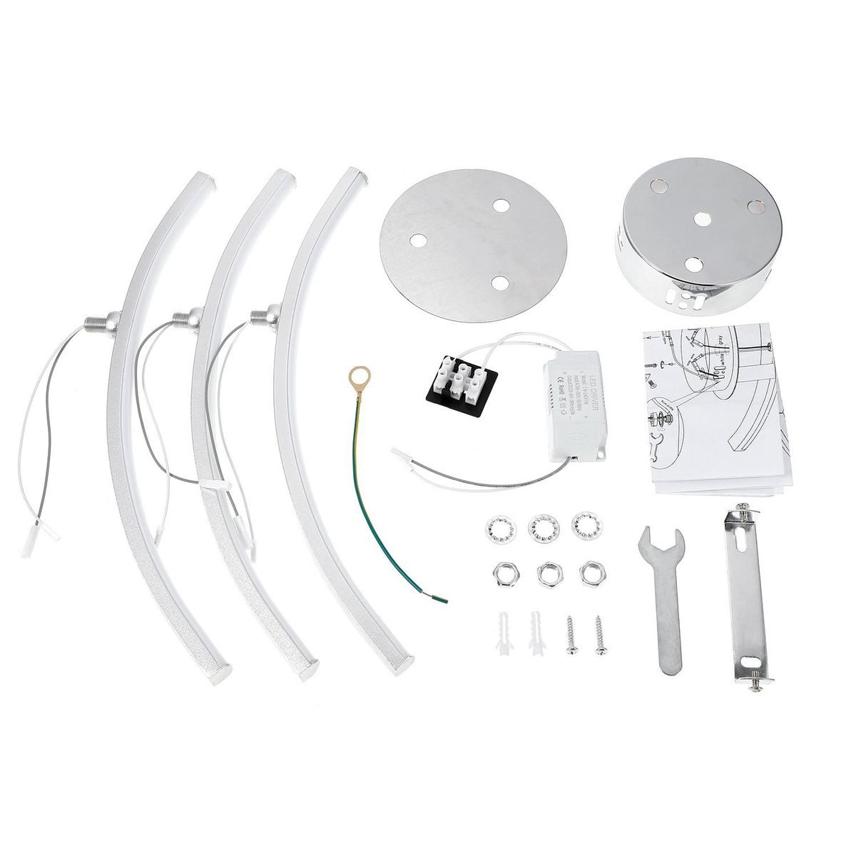 3 Branches L-ED Light Warm White 18W Ceiling Light Kitchen Living Bedroom Modern Pendant Lamp